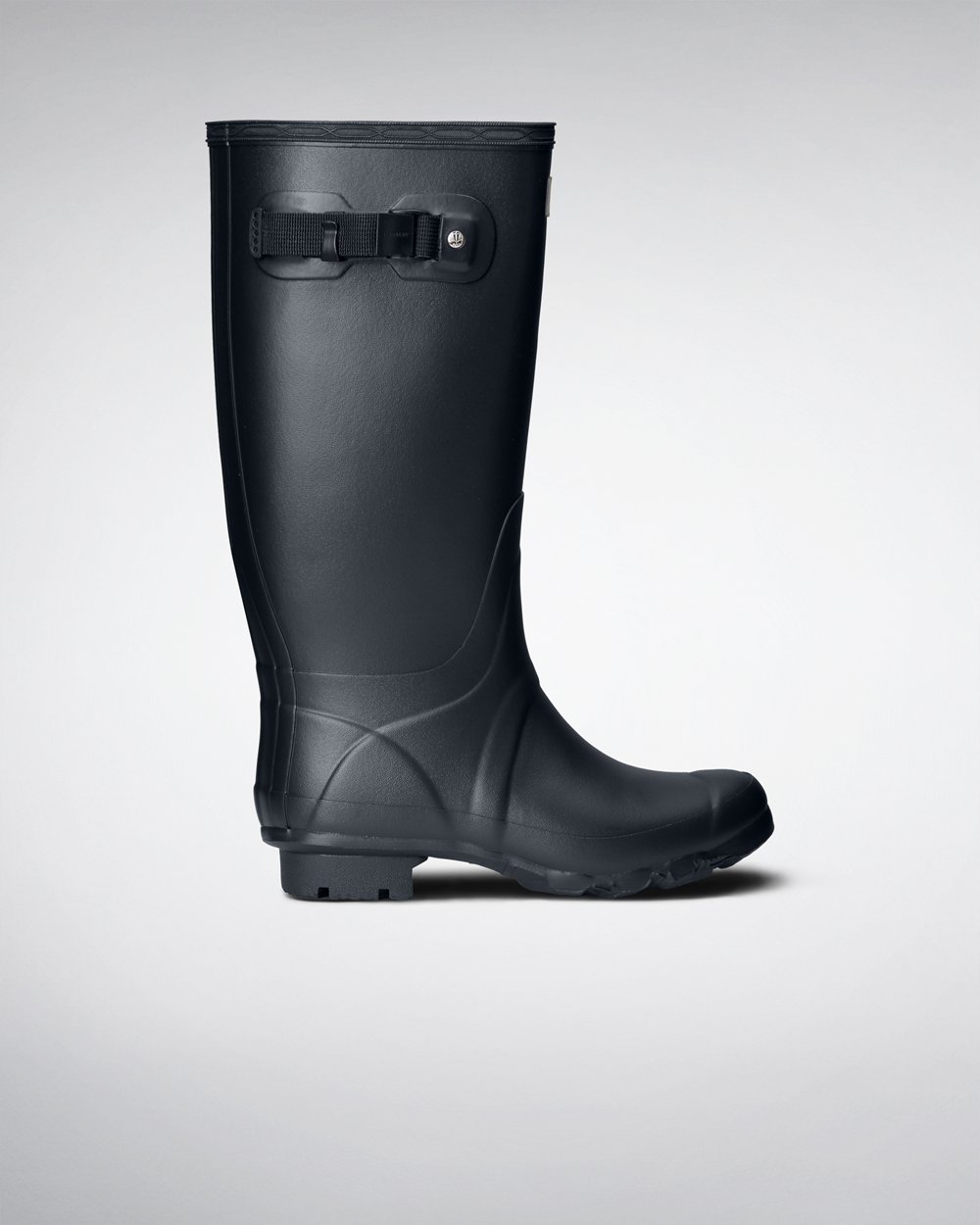 Hunter Huntress Leg Wide Fit Rain Boots - Online Store Womens Navy - GCMWVA605